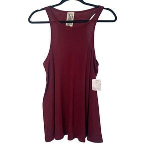 NWT Free People Burgundy Tank Top